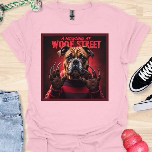 A Howling at Woof Street - Halloween - V4 - Innocent Bulldog, its not me! T-Shirt